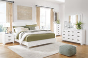 Binterglen King Panel Bed with Mirrored Dresser