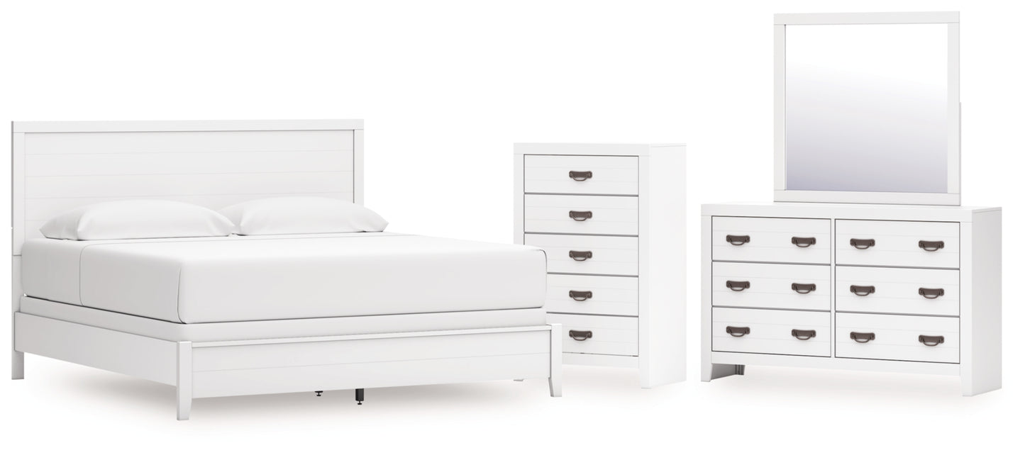 Binterglen King Panel Bed, Dresser, Mirror and Chest