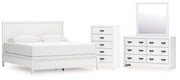 Binterglen King Panel Bed, Dresser, Mirror and Chest