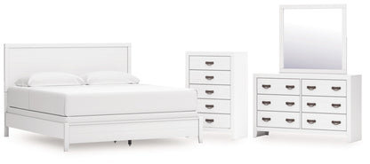 Binterglen King Panel Bed, Dresser, Mirror and Chest