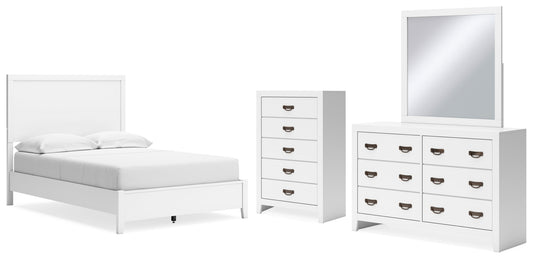 Binterglen Full Panel Bed, Dresser, Mirror and Chest