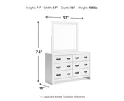 Binterglen Queen Panel Bed, Dresser, Mirror, Chest and Nightstand