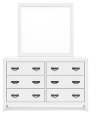 Binterglen Full Panel Bed with Mirrored Dresser