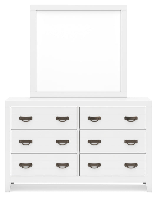 Binterglen King Panel Bed, Dresser, Mirror and Chest