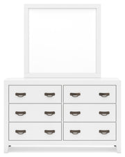 Binterglen California King Panel Bed, Dresser, Mirror, Chest and Nightstand