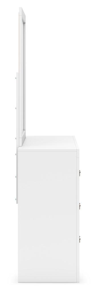 Binterglen Full Panel Bed with Mirrored Dresser and Nightstand