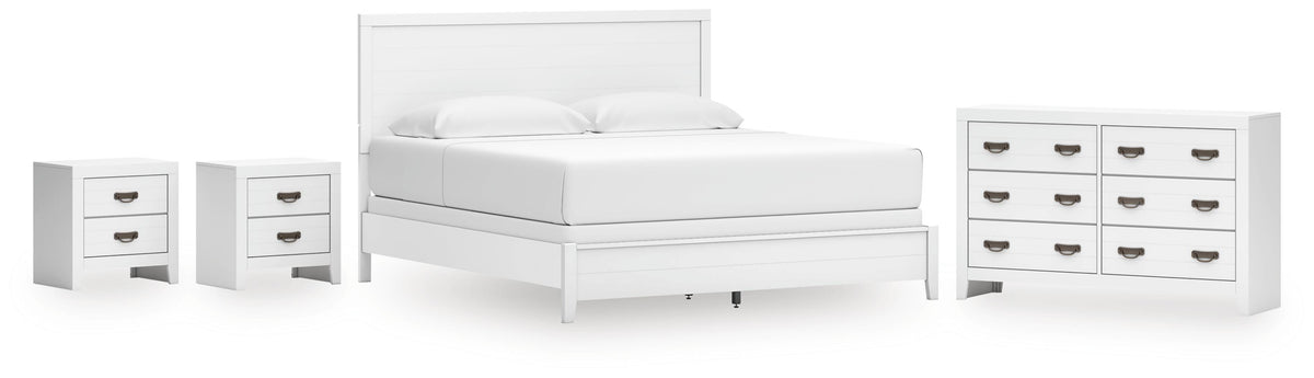 Binterglen King Panel Bed, Dresser and 2 Nightstands