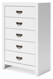 Binterglen Twin Panel Bed, Dresser, Mirror and Chest