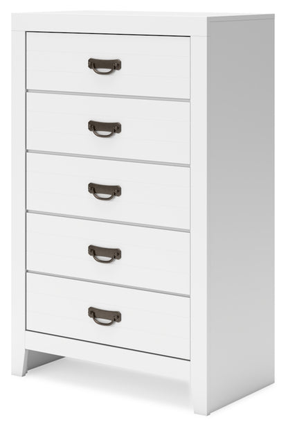 Binterglen Twin Panel Bed, Dresser, Mirror and Chest