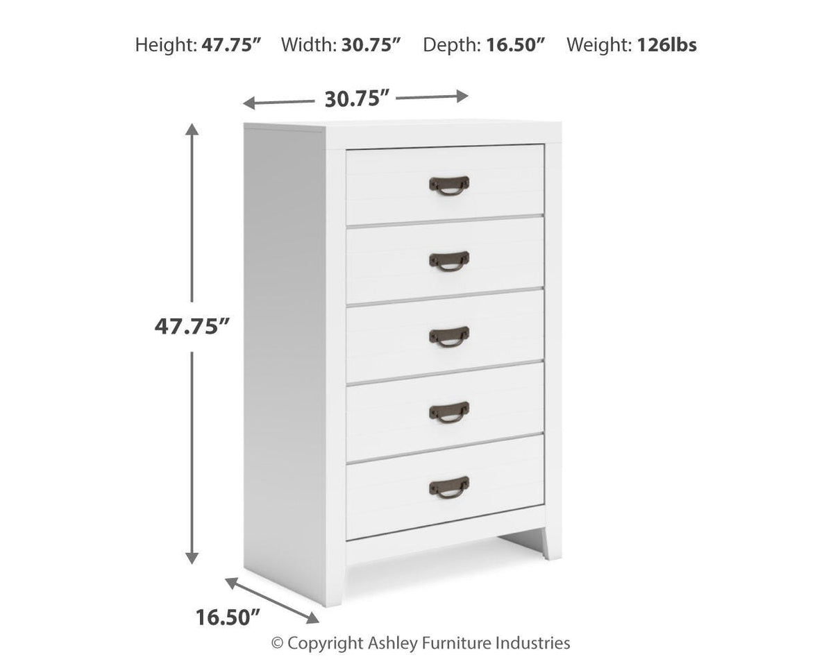 Binterglen Five Drawer Chest