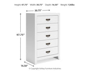 Binterglen Five Drawer Chest