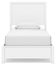 Binterglen Twin Panel Bed with Mirrored Dresser