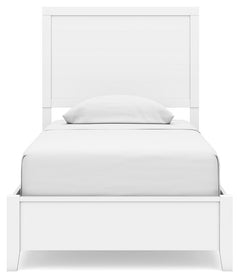 Binterglen Twin Panel Bed with Mirrored Dresser