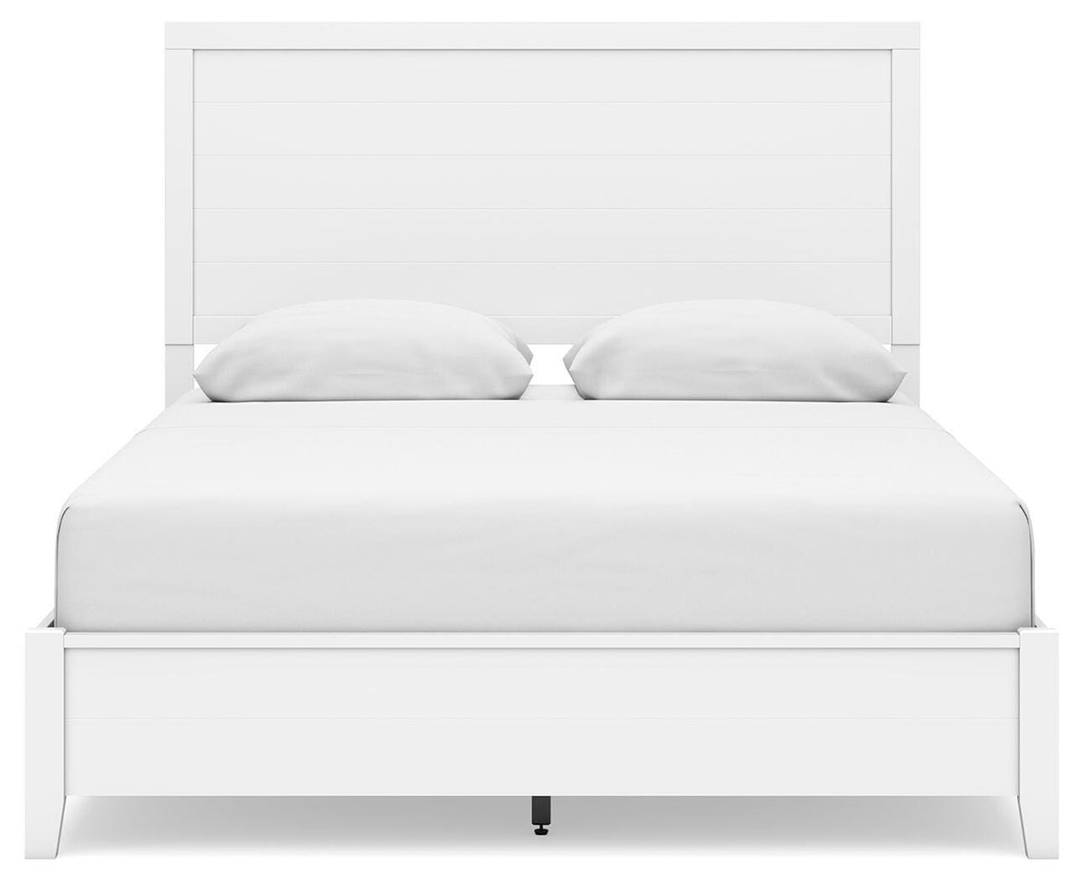Binterglen Queen Panel Bed with Mirrored Dresser