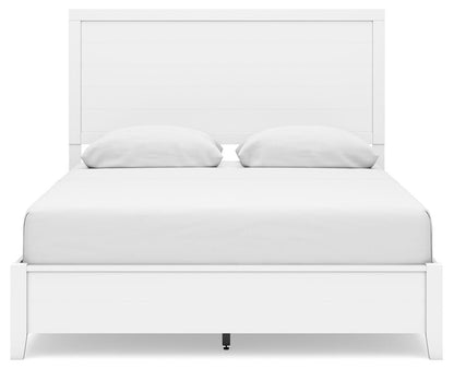 Binterglen Queen Panel Bed with Mirrored Dresser
