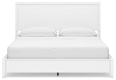 Binterglen California King Panel Bed with Mirrored Dresser
