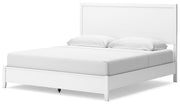 Binterglen King Panel Bed with Mirrored Dresser and Nightstand