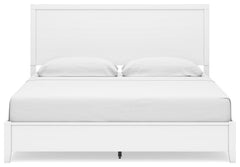 Binterglen King Panel Bed with Mirrored Dresser and Nightstand