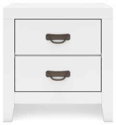 Binterglen King Panel Bed with Mirrored Dresser and Nightstand