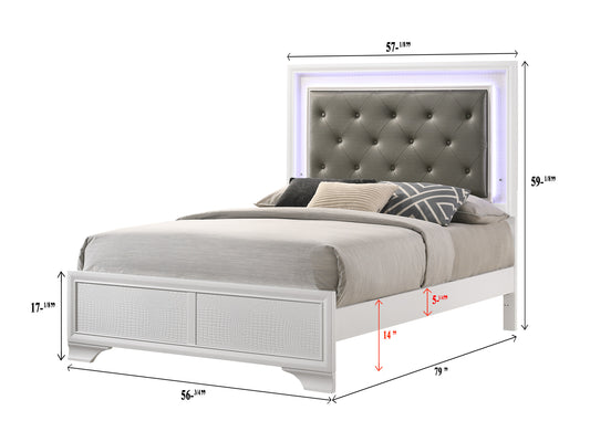 Lyssa Led Bed Frost