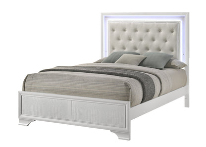 Lyssa Led Bed Frost/Oat