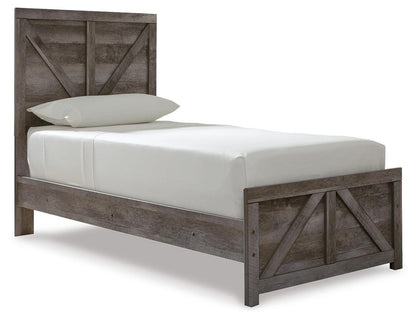 Wynnlow Twin Panel Bed, Dresser and Nightstand
