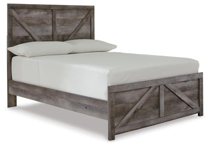 Wynnlow Full Crossbuck Panel Bed, Dresser and Mirror