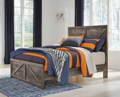Wynnlow Full Crossbuck Panel Bed, Dresser and Mirror