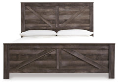 Wynnlow King Crossbuck Panel Bed