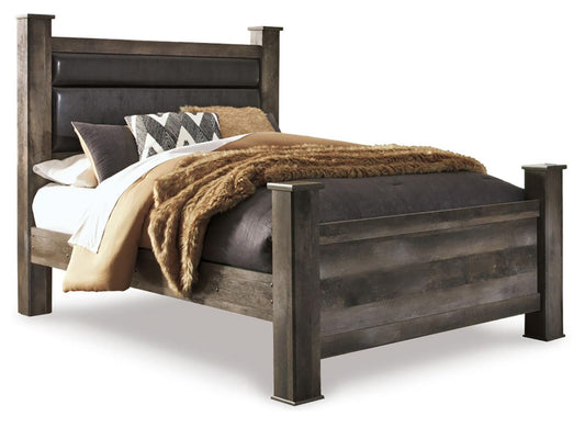 Wynnlow Queen Upholstered Poster Bed