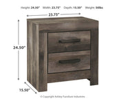 Wynnlow Queen Panel Bed with Mirrored Dresser and Nightstand