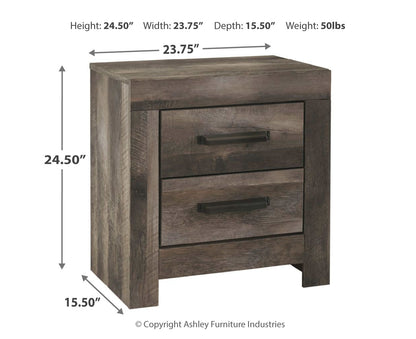 Wynnlow Queen Panel Bed with Mirrored Dresser and Nightstand