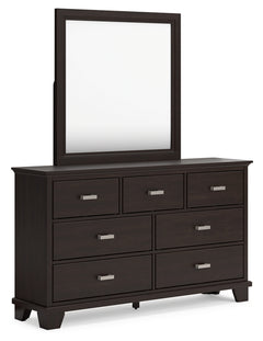 Covetown Full Panel Bed, Dresser, Mirror and Chest