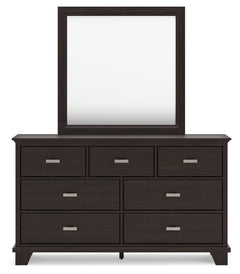 Covetown King Panel Bed, Dresser, Mirror, Chest and Nightstand