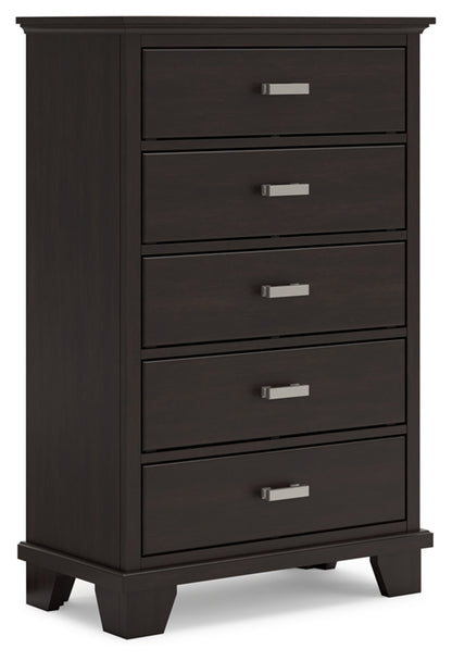 Covetown Full Panel Bed, Dresser, Mirror and Chest