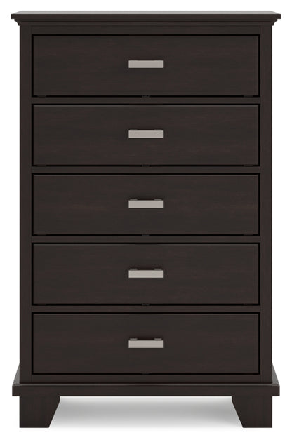 Covetown Full Panel Bed, Dresser, Mirror, Chest and Nightstand