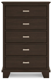 Covetown Queen Panel Bed, Dresser, Mirror, Chest and Nightstand