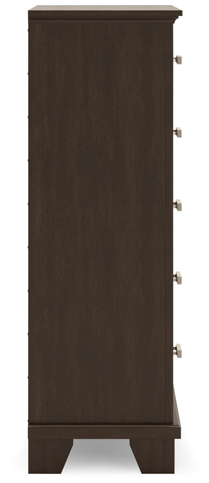 Covetown Full Panel Bed, Dresser, Mirror, Chest and Nightstand