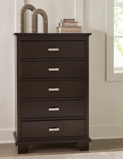 Covetown Full Panel Bed, Dresser, Mirror, Chest and Nightstand