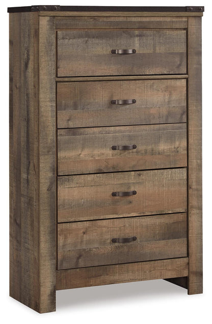 Trinell King Panel Bed, Chest and 2 Nightstands