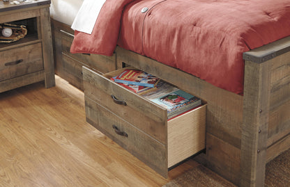 Trinell Full Bookcase Bed with 2 Storage Drawers