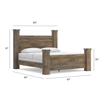 Trinell King Poster Bed