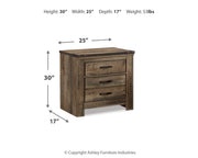 Trinell King Panel Bed and Nightstand
