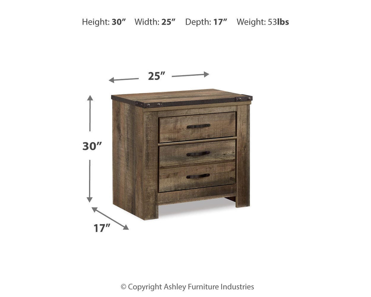 Trinell Queen Panel Bed and Nightstand