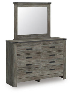 Frandern Full Panel Bed, Dresser and Mirror