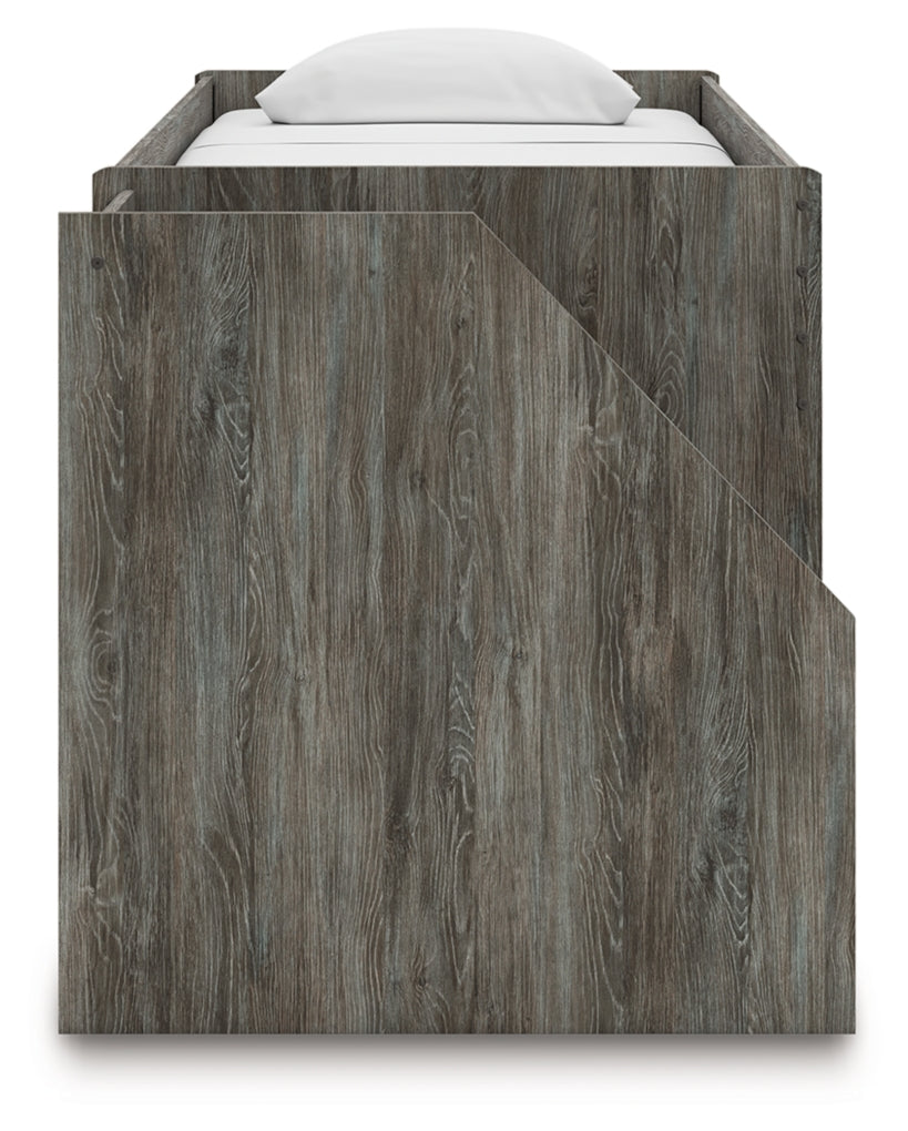 Frandern Twin Loft  Bed with Bookcase Storage