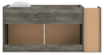 Frandern Twin Loft Bed with Bookcase Storage