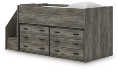 Frandern Twin Loft Bed with Drawer Storage