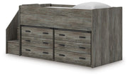 Frandern Twin Loft Bed with Drawer Storage
