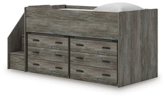 Frandern Twin Loft Bed with Drawer Storage